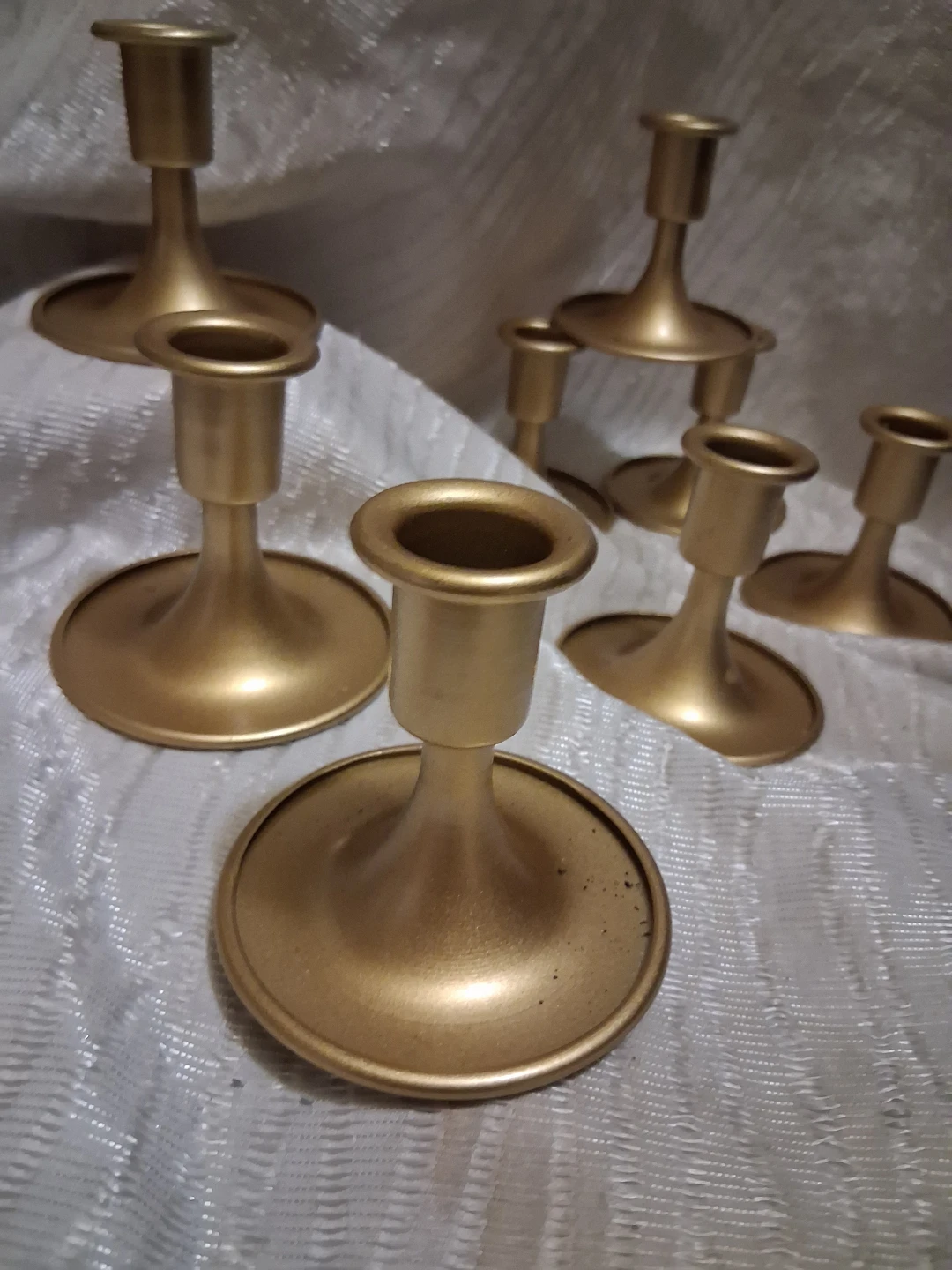Gold Candlesticks Set (8)