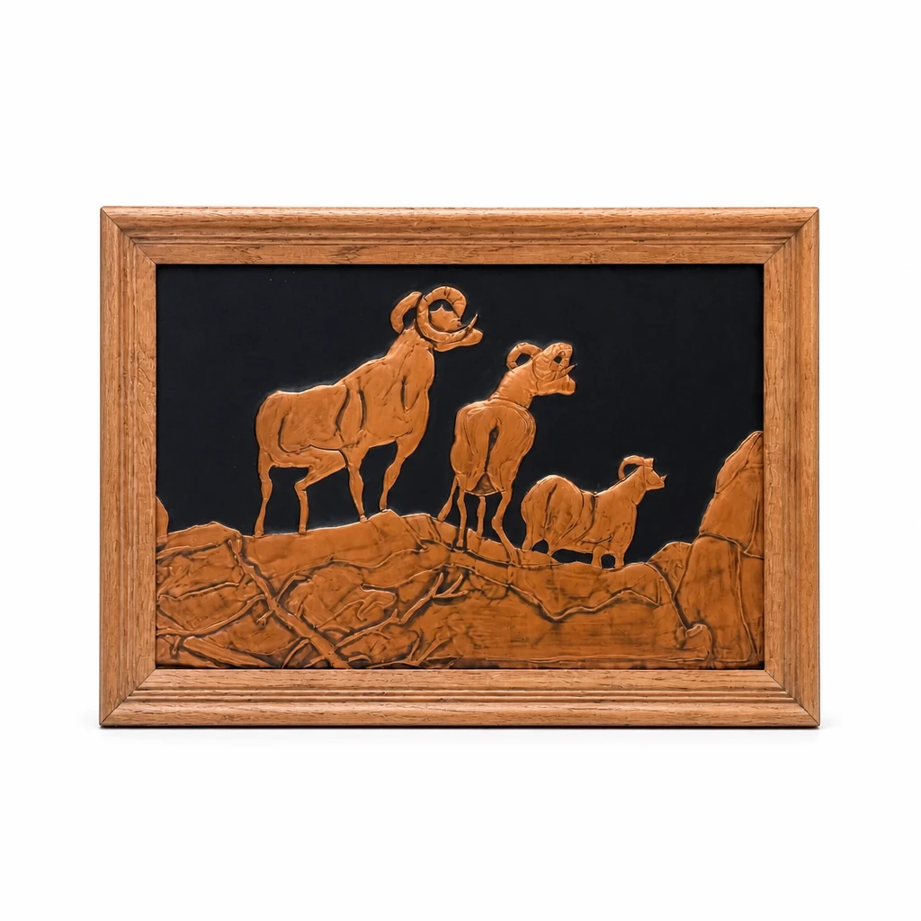 Vintage Bighorn Sheep Copper Wall Art - Early 1970s - photo 2