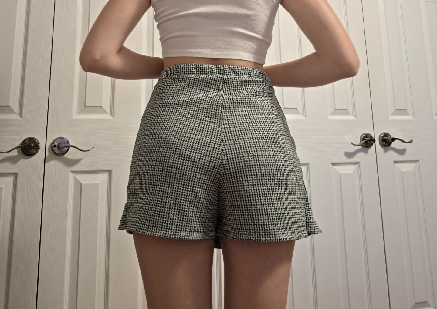 Houndstooth Mini Skort, Size Large - photo 3