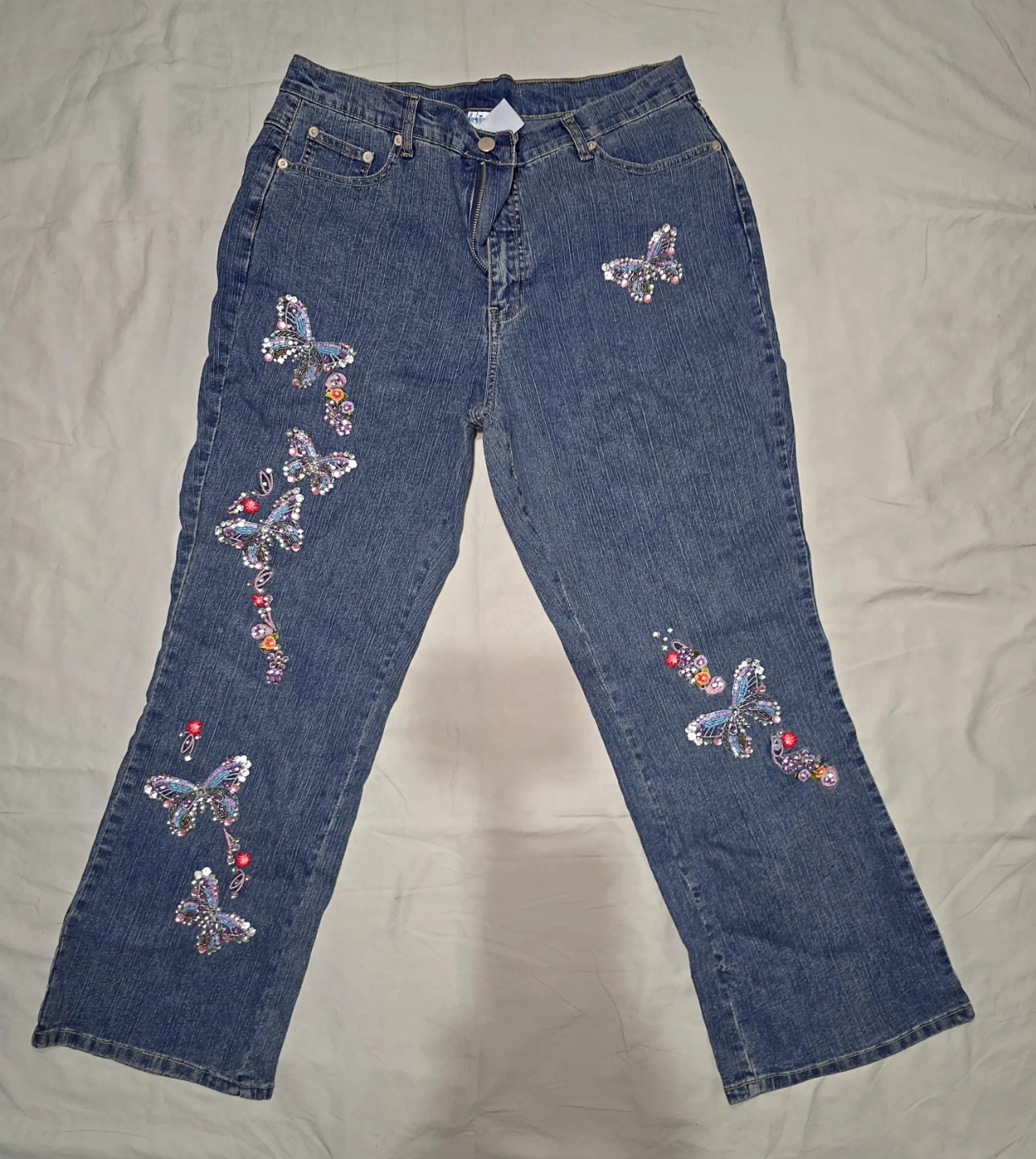 Women's Embellished Butterfly Jeans