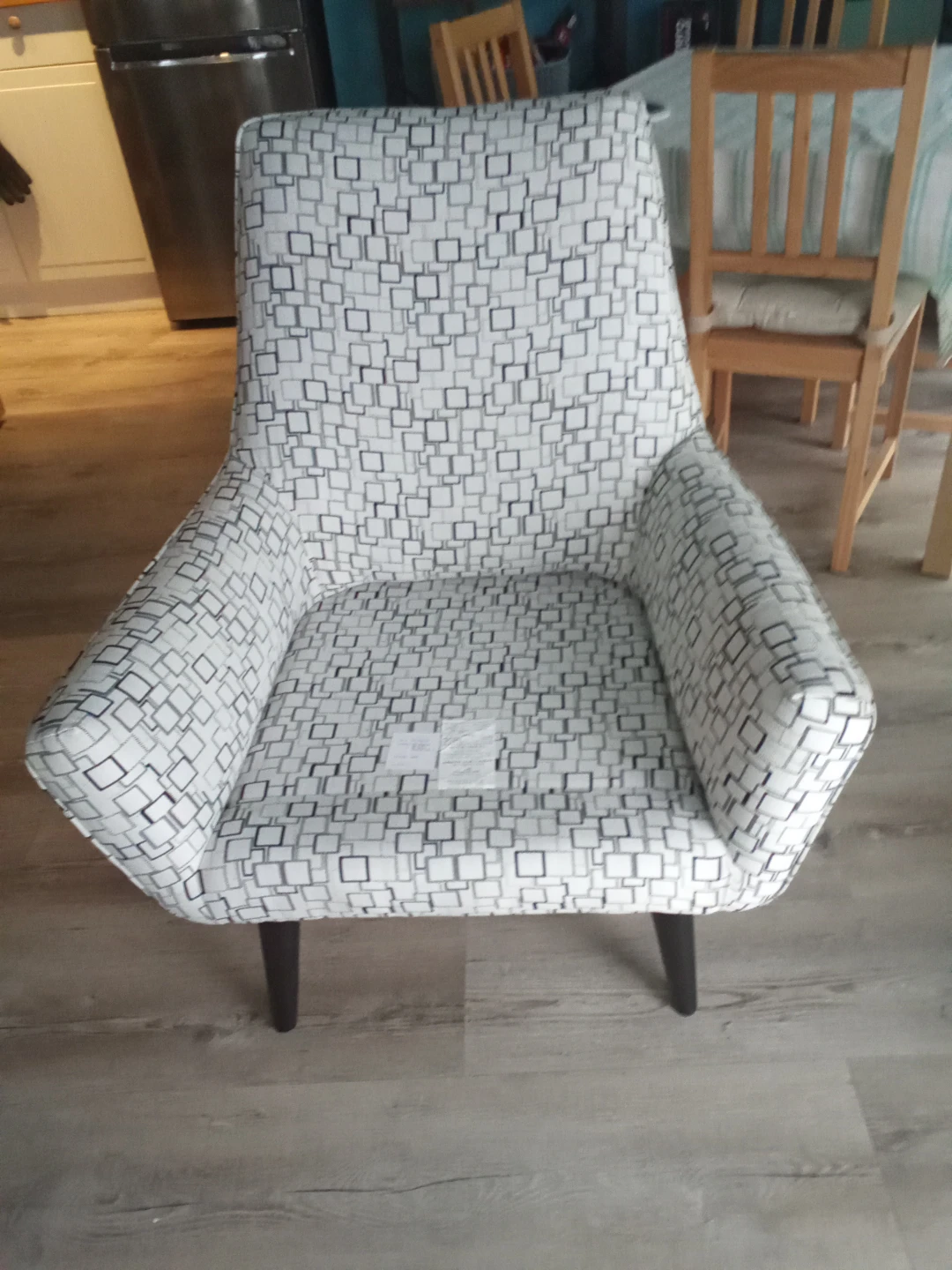 Accent Chair with Geometric Pattern - photo 2