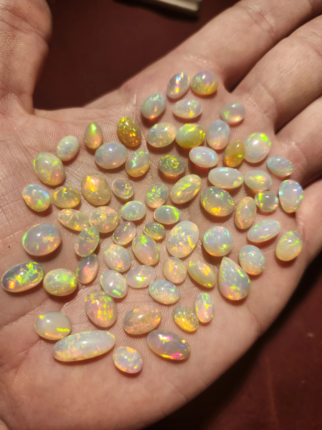Natural Ethiopian opal gemstones