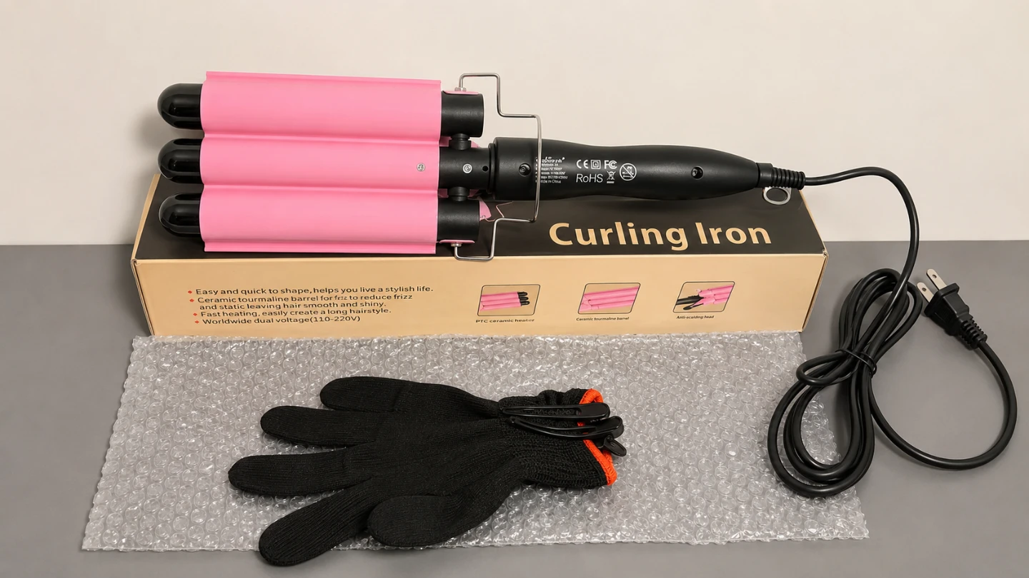 TOP4EVER 3-Barrel Curling Iron Hair Waver