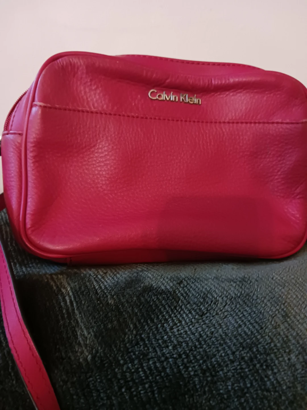 Calvin Klein Pink Leather  Bag