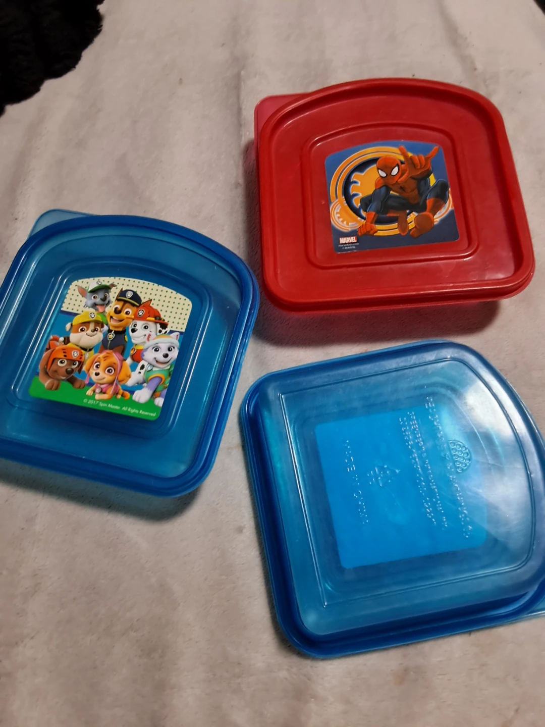 Paw Patrol & Spiderman Kids sandwich Containers