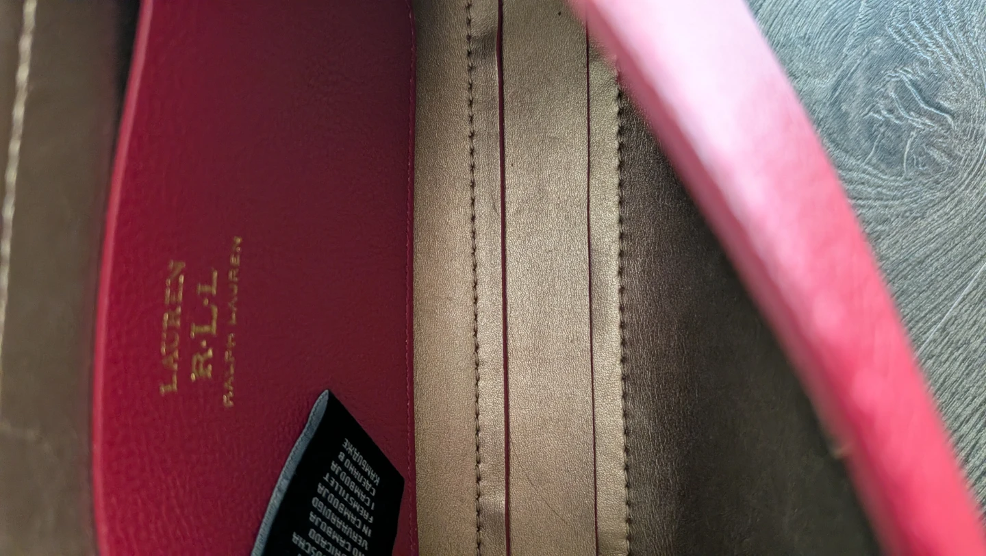 Lauren Ralph Lauren Red Leather Shoulder Bag - photo 3