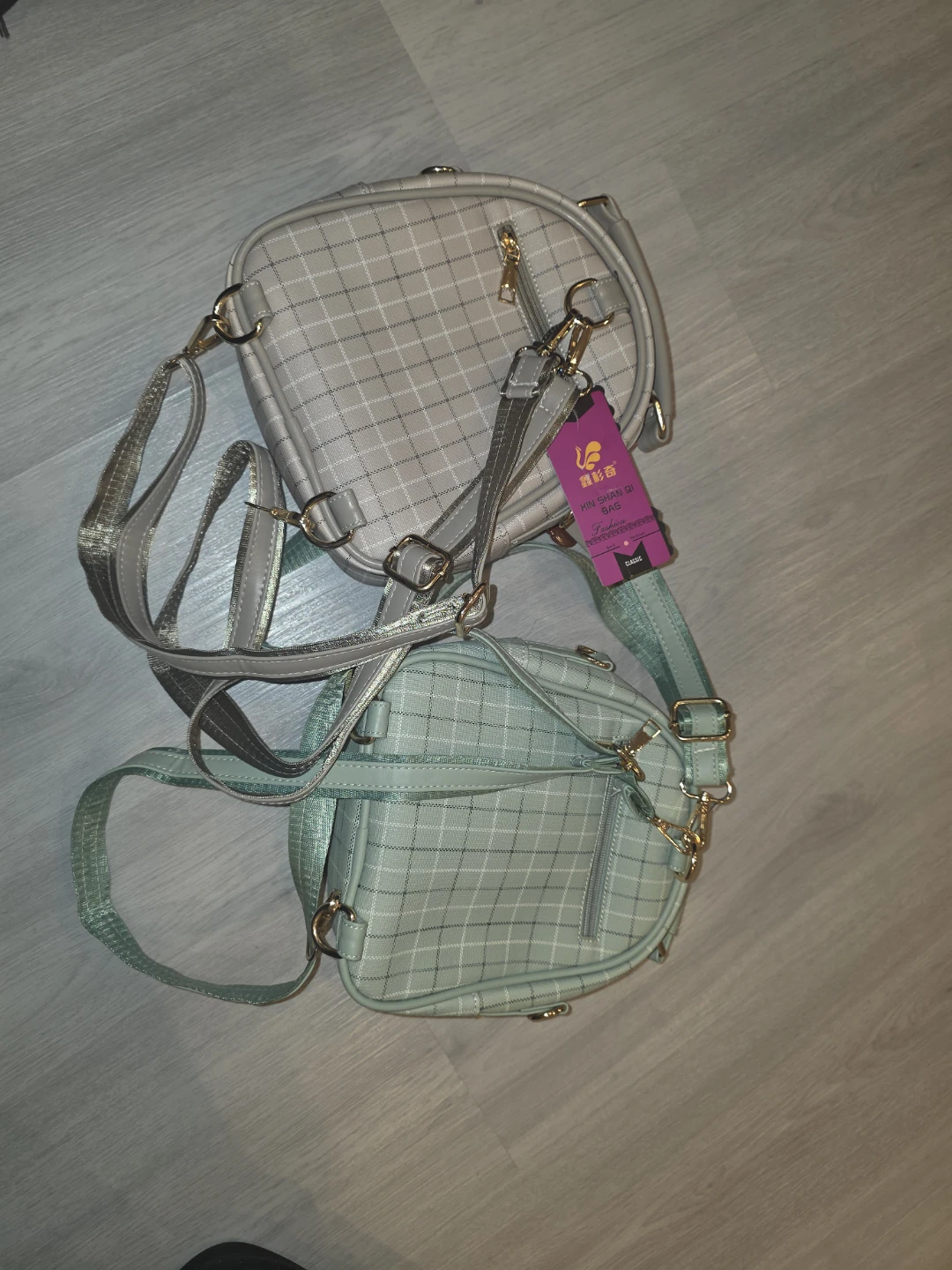 Two Mini Backpacks - Pink & Mint - photo 2