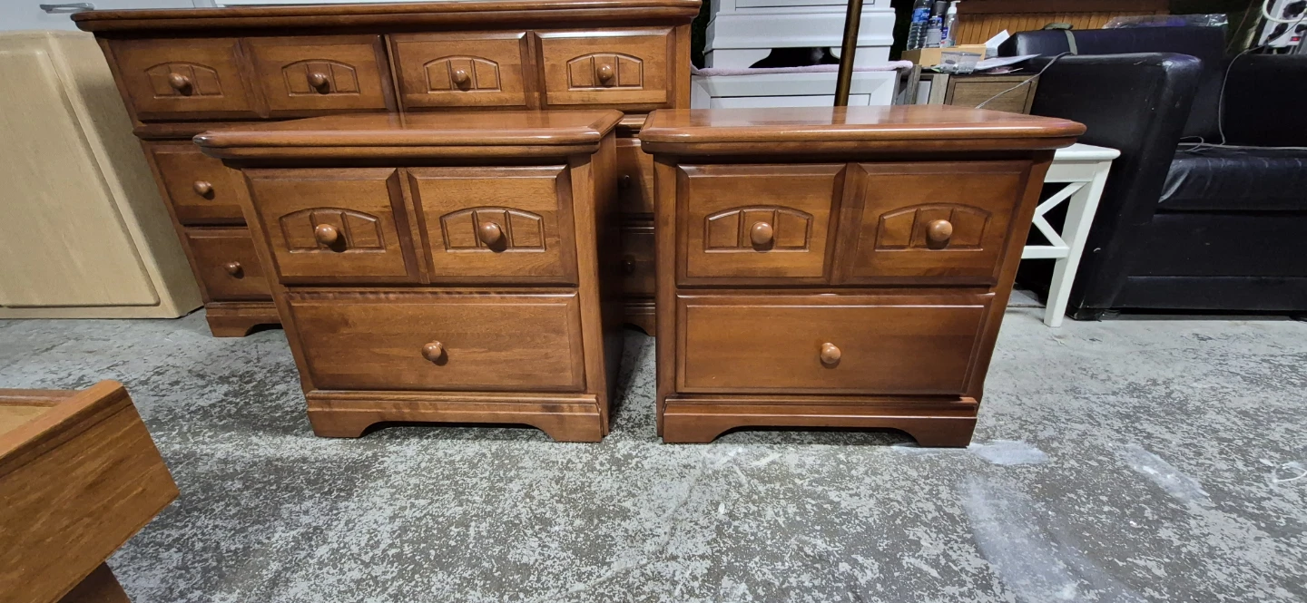 Wooden Dresser and Nightstand Set - photo 2