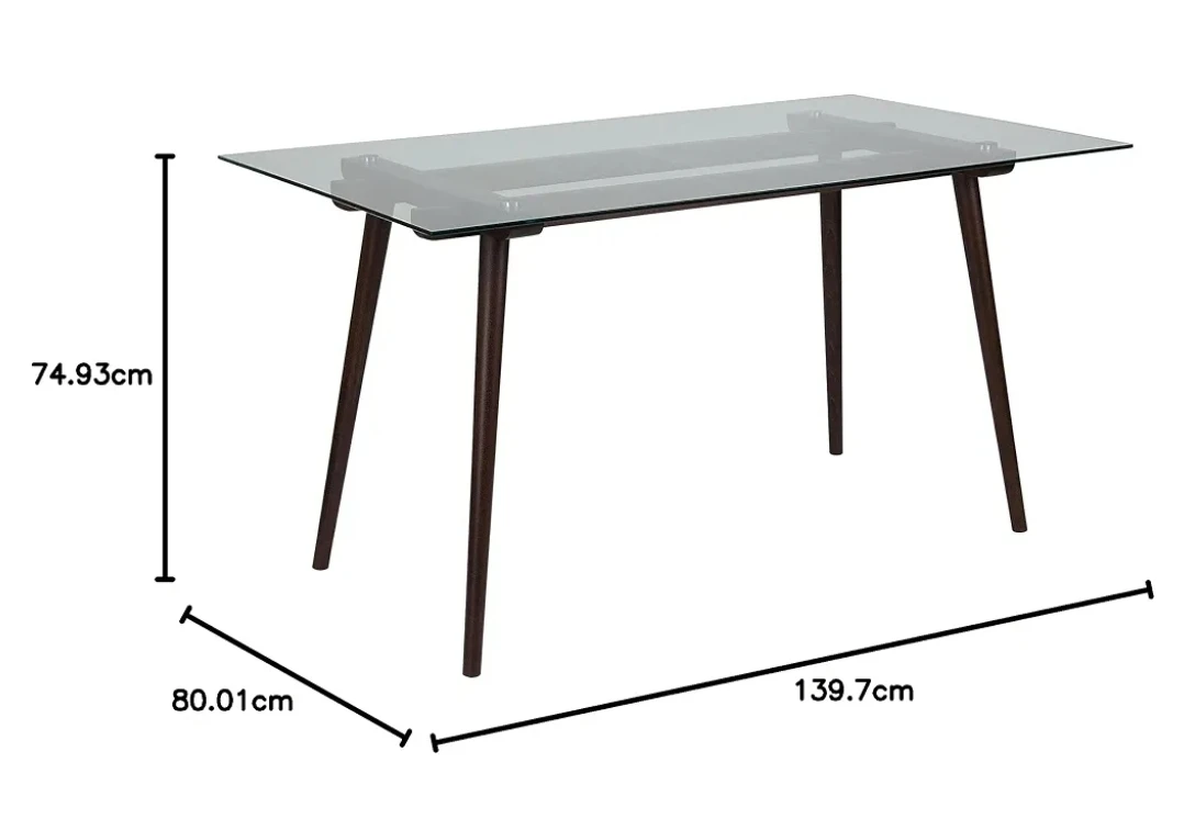 Flash Furniture 31.5" X 55" Solid Wood Table Glass Top - photo 4