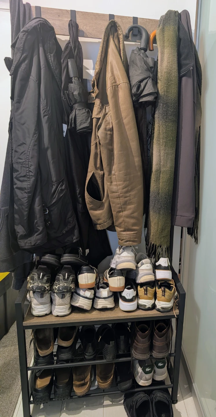 Shoe rack + bench + clothing rack - photo 2