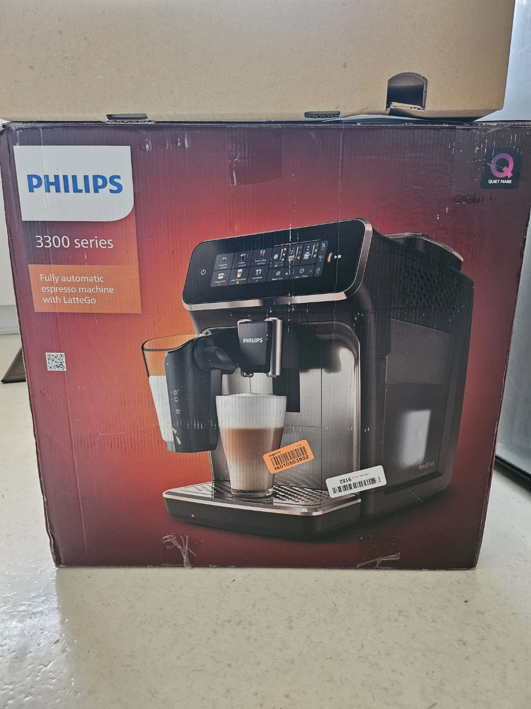 Philips 3300 Series Fully Automatic Espresso Machine LatteGo