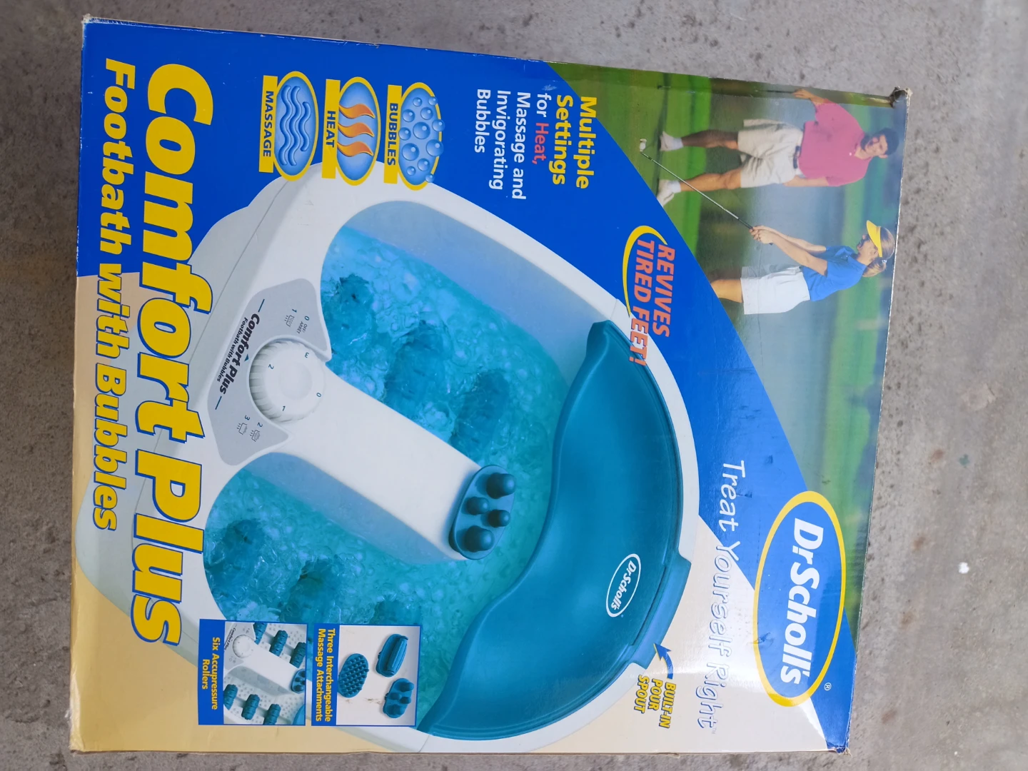 Brand New-Dr. Scholl's Comfort Plus Footbath with Bubbles