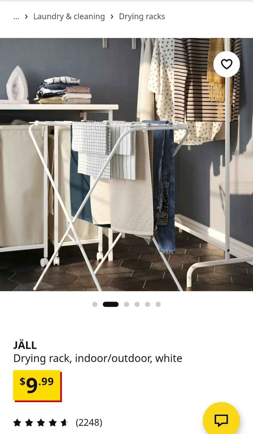 JÄLL Drying Rack - White - photo 4