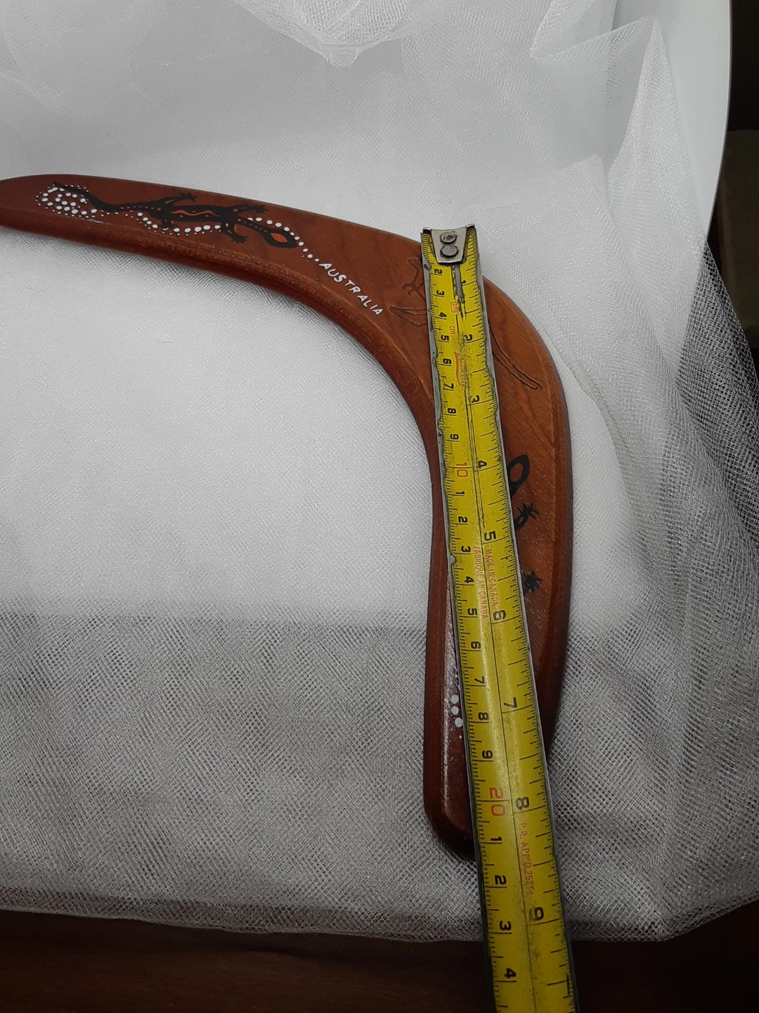 vintage, handmade wooden boomerang from Australia - photo 4