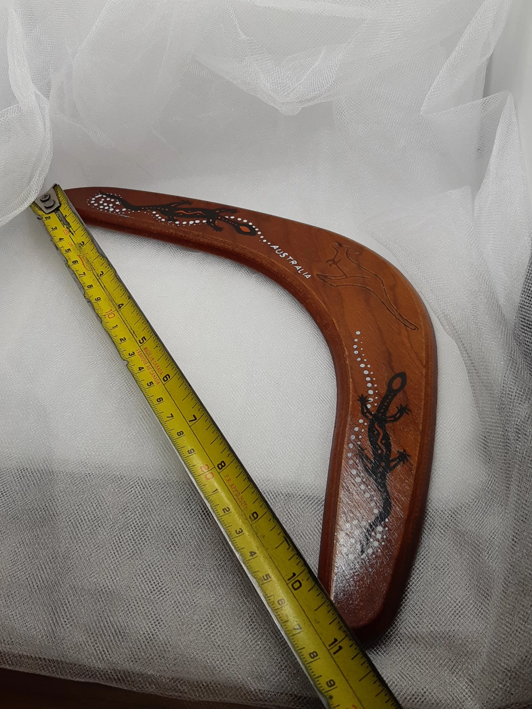 vintage, handmade wooden boomerang from Australia - photo 5