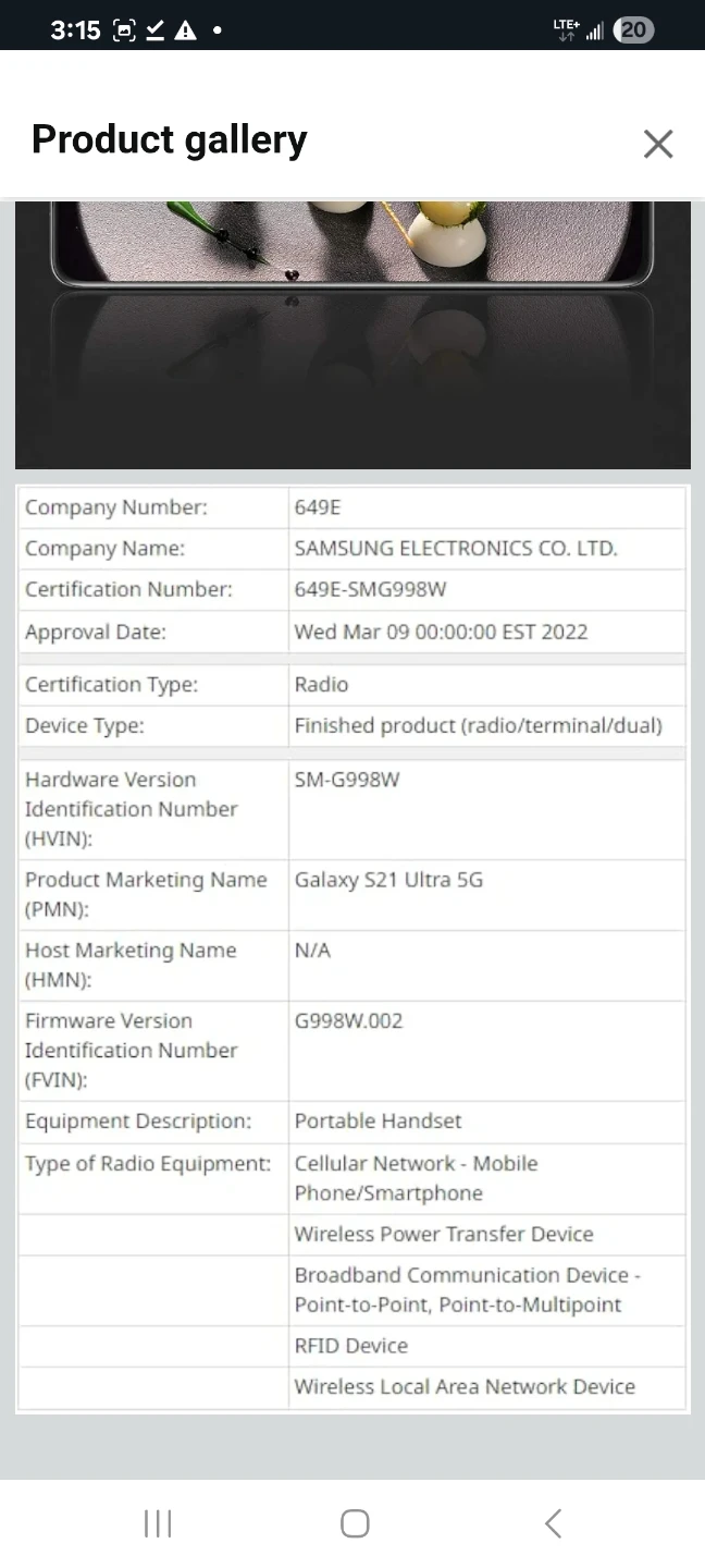 Samsung Galaxy S21 Ultra 5G Smartphone - photo 3