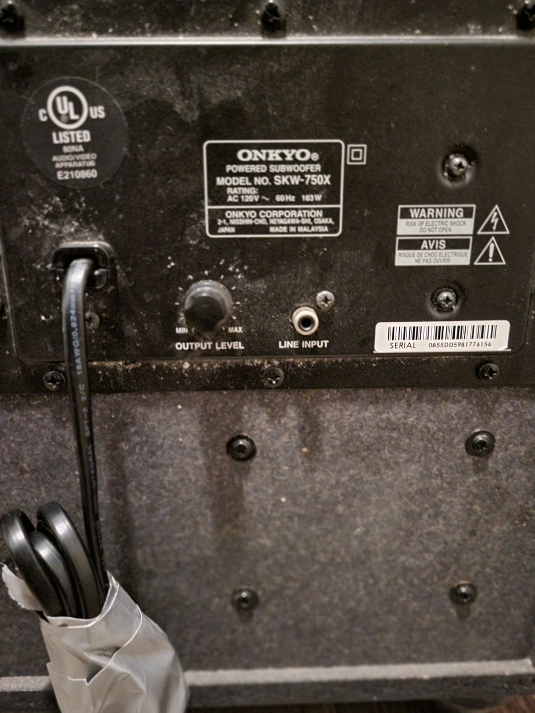 Onkyo SKW-750X Powered Subwoofer - photo 2