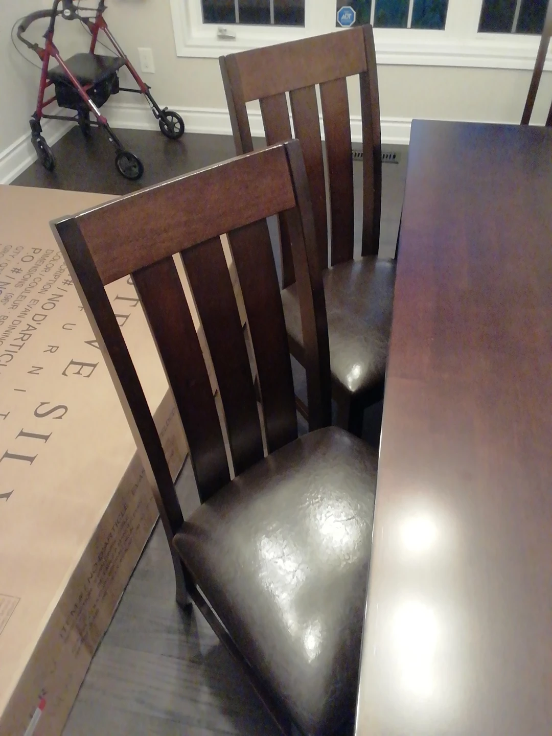 Wooden Dining Chair with Padded Seat - photo 2