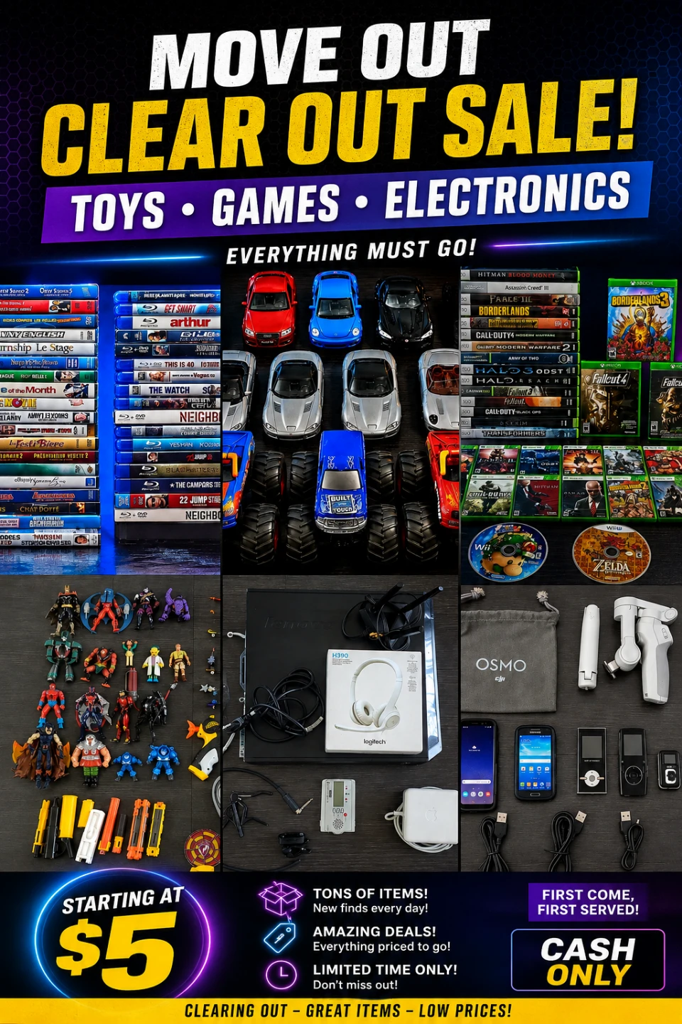 Move Out Clearance Sale!