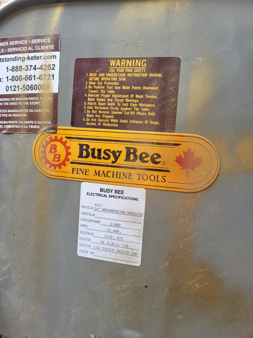 Busy Bee 14" Woodworking Bandsaw - photo 2