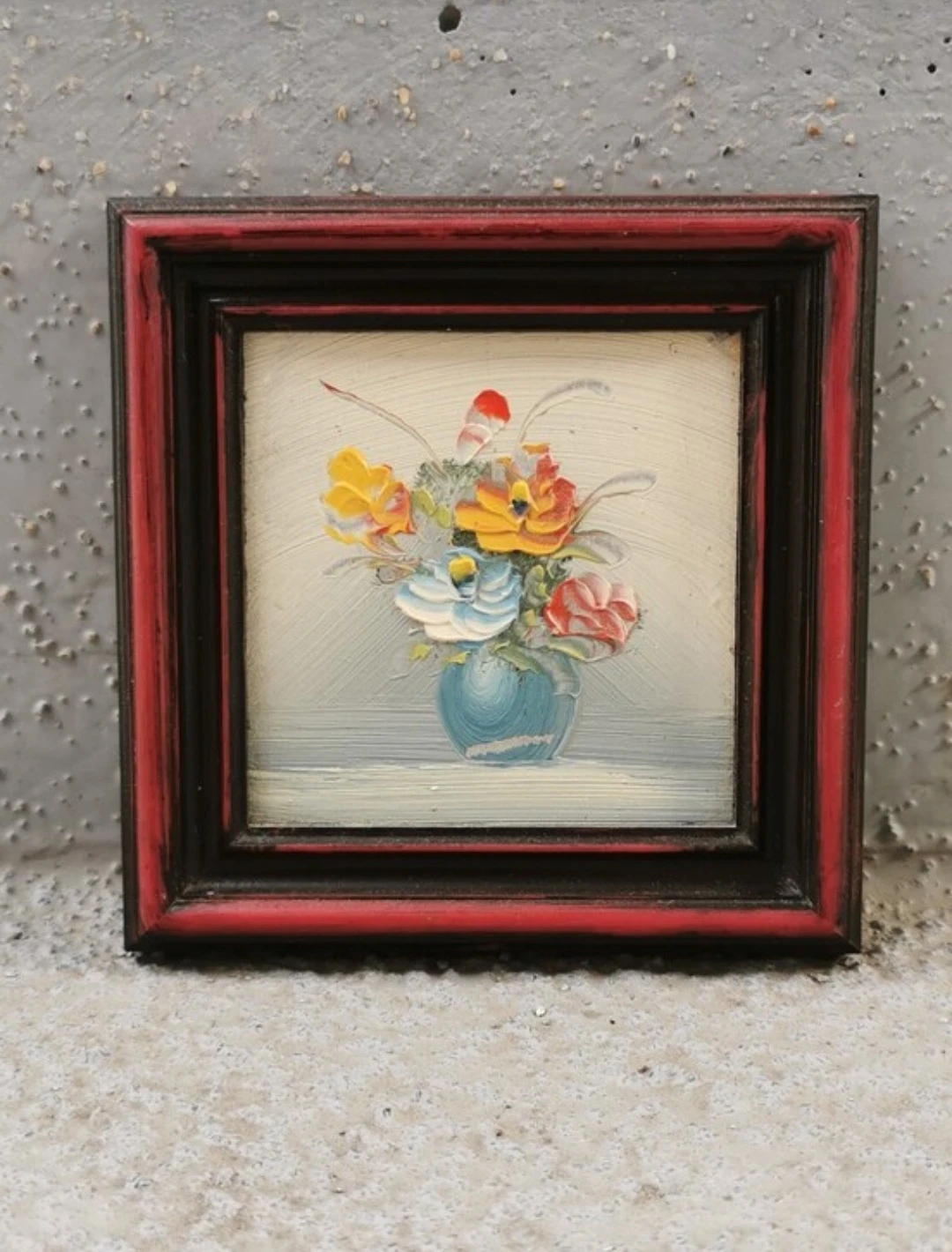 Vintage Miniature Oil Painting - photo 2