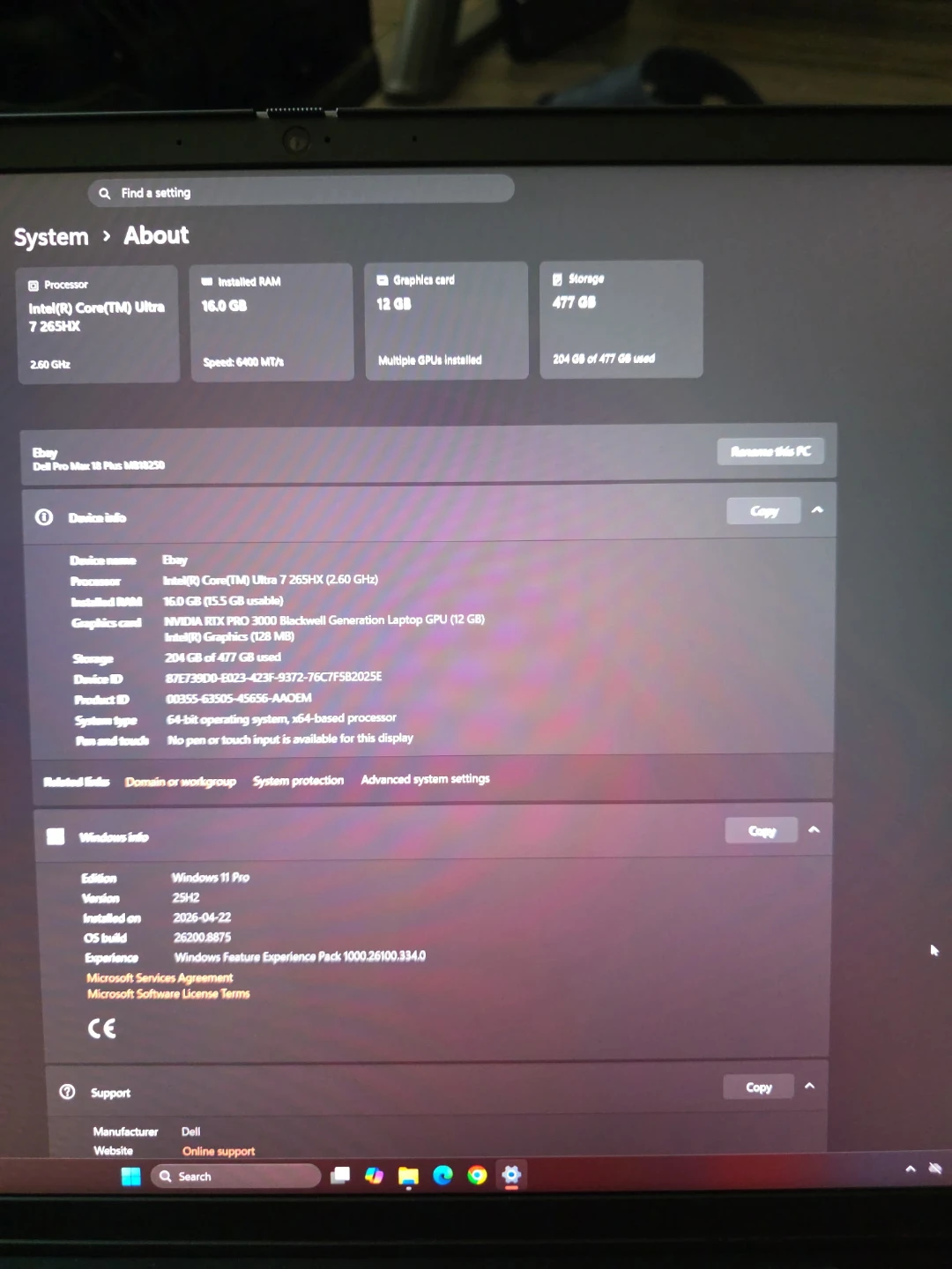 Dell Pro 18 Max Laptop - photo 2