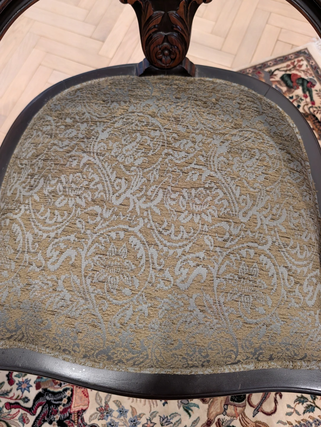 Antique Cane Back Accent Chairs - Pair - photo 3