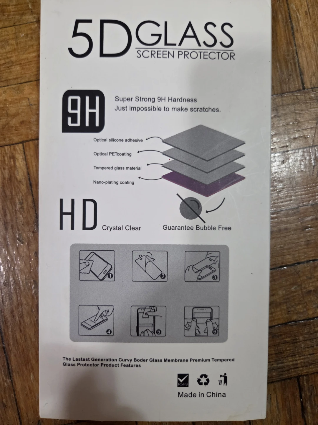 5D Glass Screen Protector - Gold Global 3 Pack - 6.1 Inch - photo 2