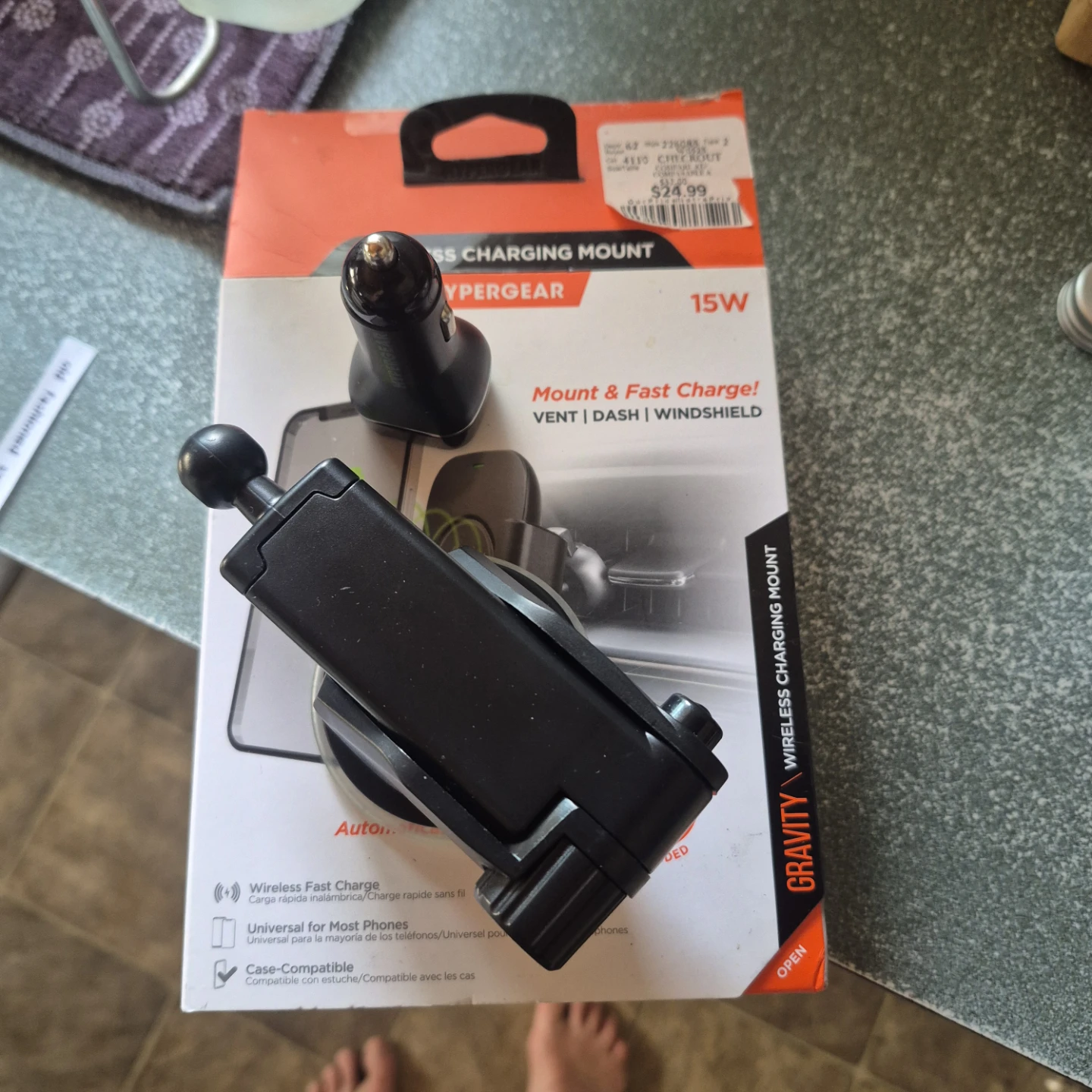 HyperGear 15W Gravity Wireless Charging Mount - photo 2
