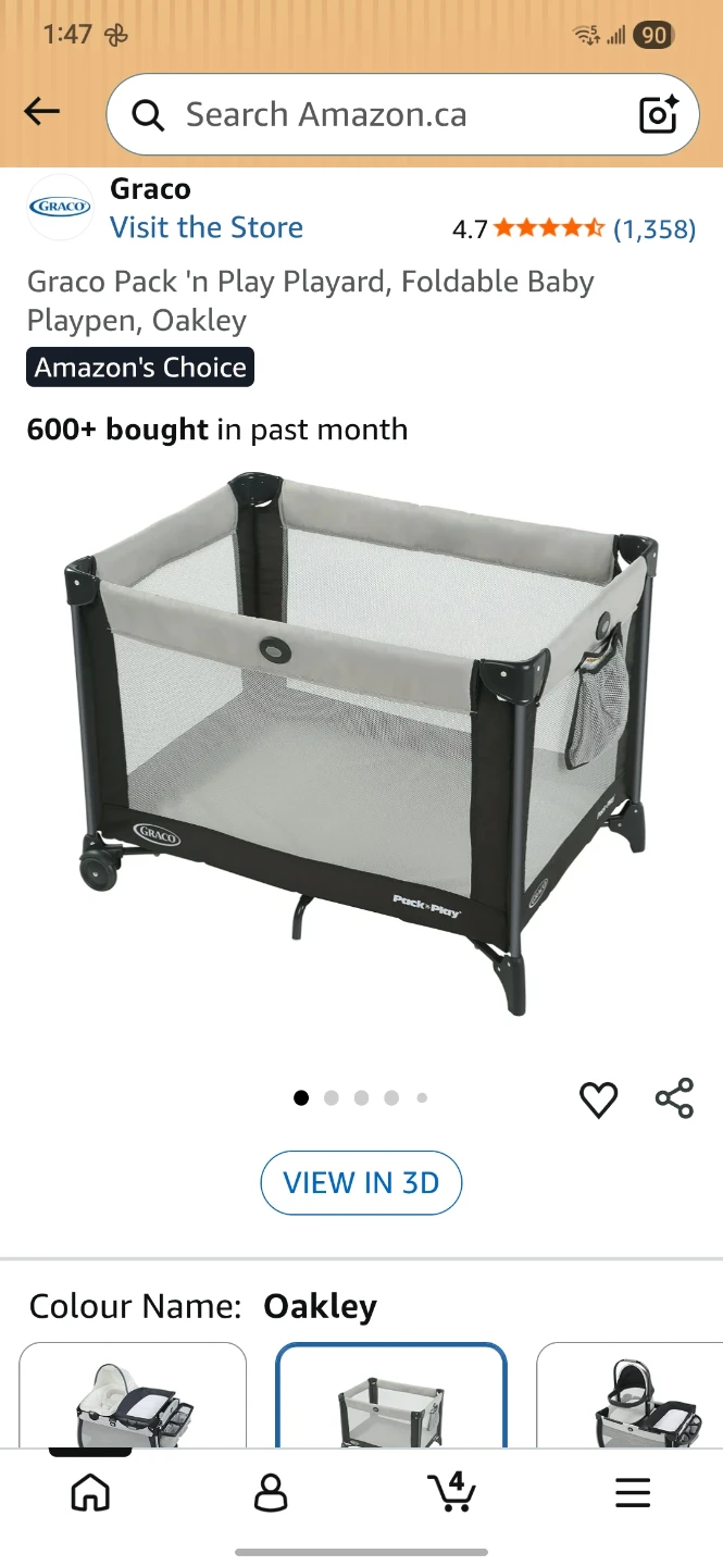 Graco Pack 'n Play Playard, Foldable Baby Playpen