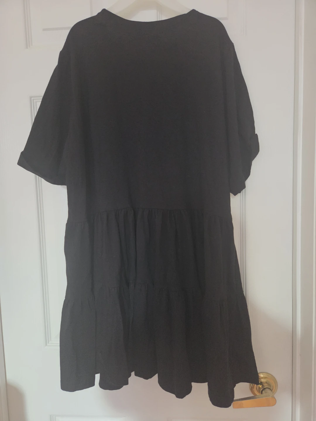 Oak + Fort Black Tiered Dress - Small - photo 3