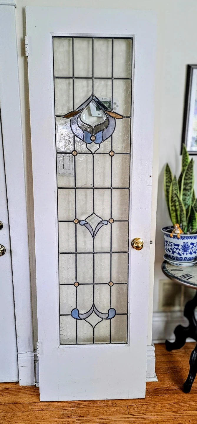 Vintage Stained Glass Door