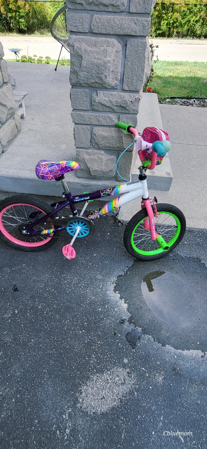 Kids' Bike with Rainbow Accents