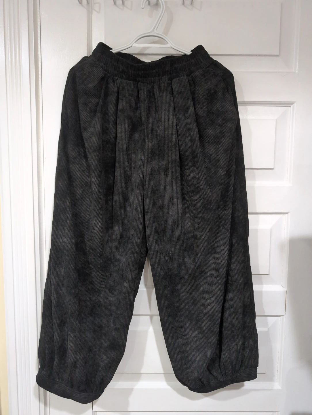 Black Corduroy Baggy Pants