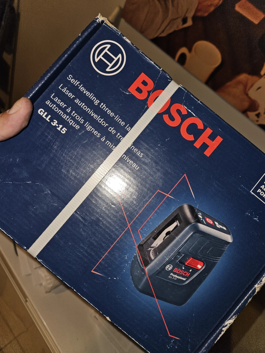 Bosch GLL 3-15 Self-leveling Three-Line Laser