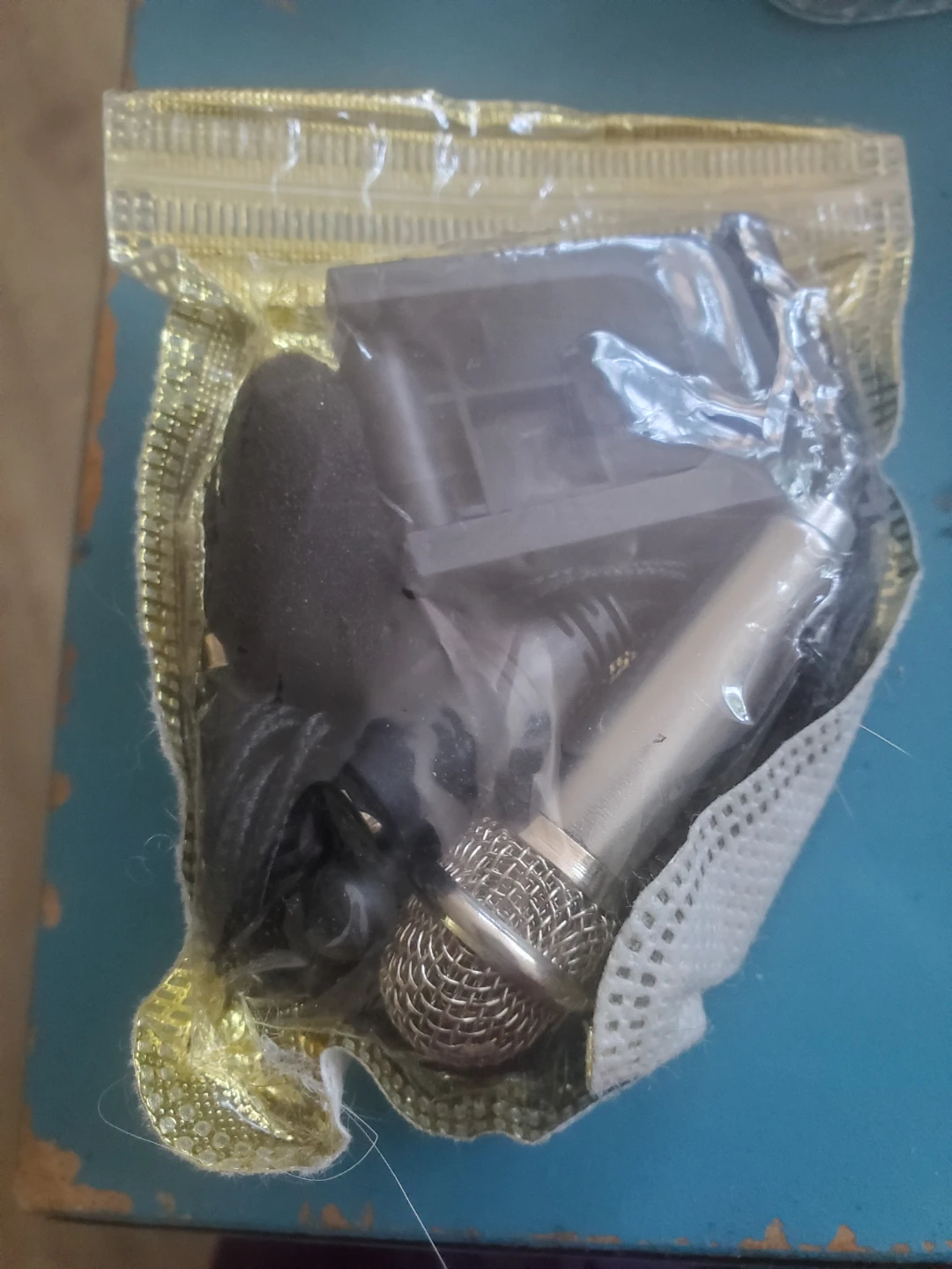 Mini Microphone with Foam Cover and Clip