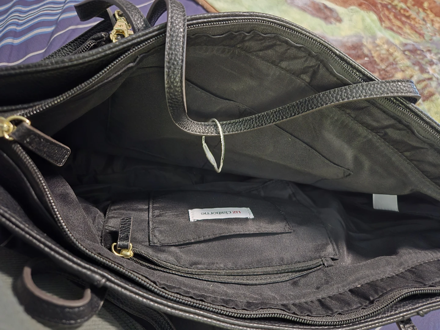 Liz Claiborne Black Tote Bag - photo 2
