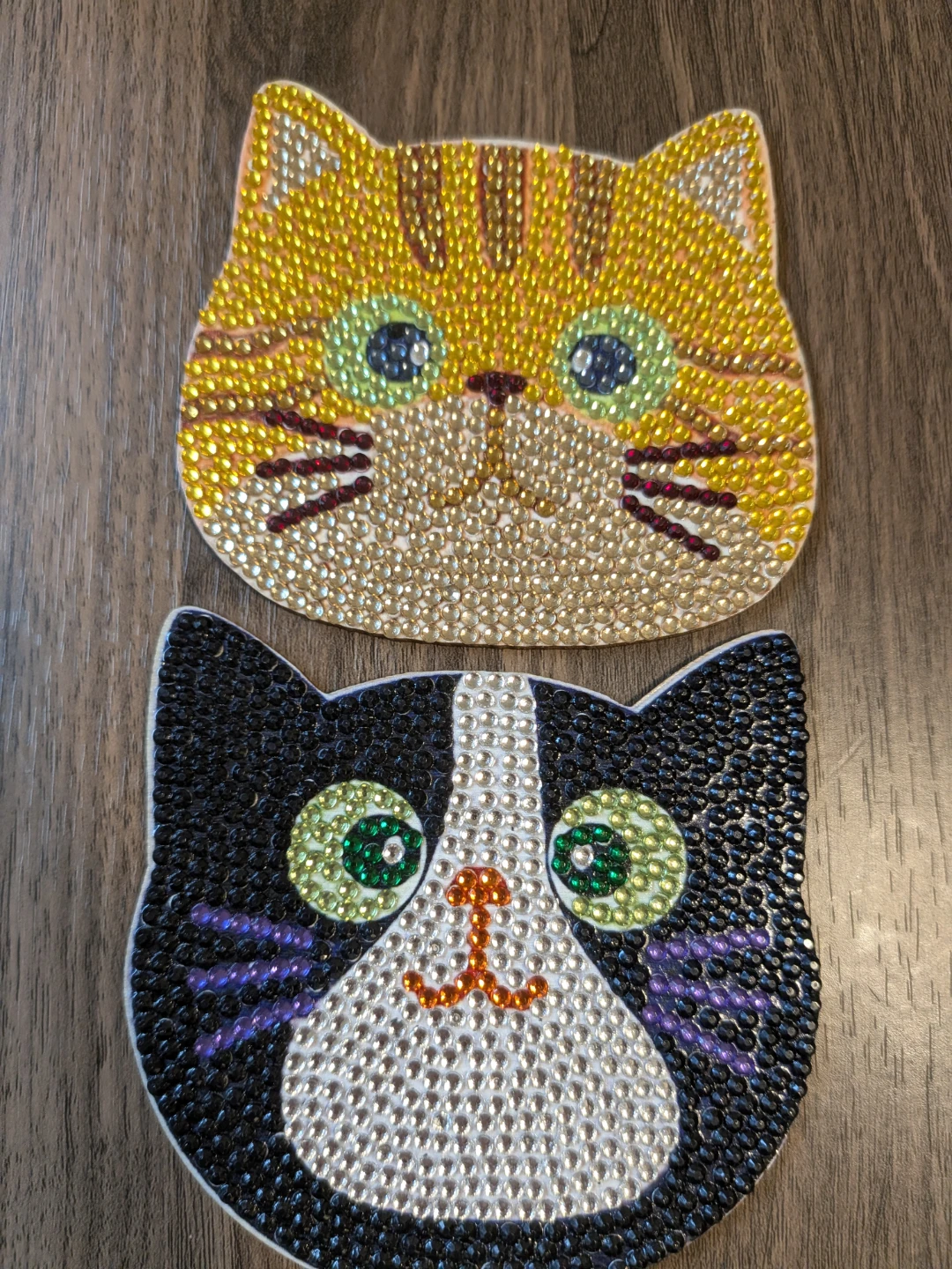 Diamond Art Cat Coasters Set with Holder - photo 3