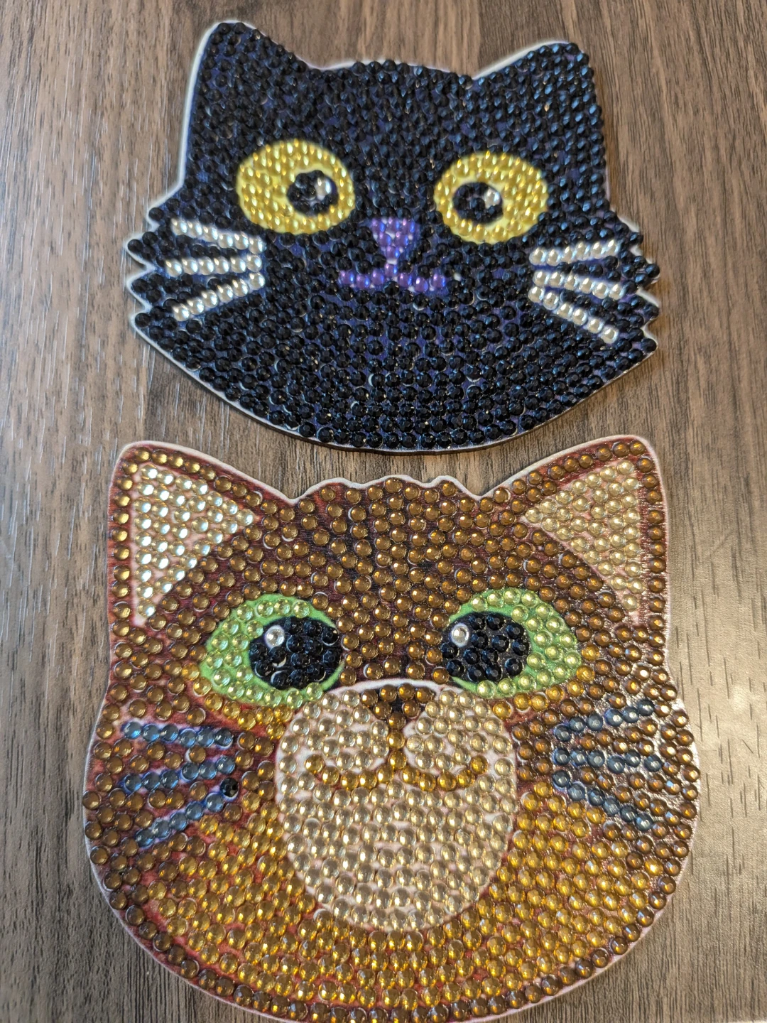 Diamond Art Cat Coasters Set with Holder - photo 4