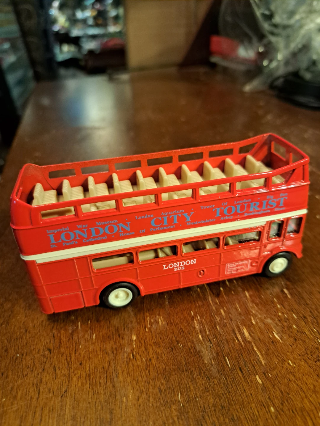 Red London Tourist Double Decker Bus Toy - photo 3