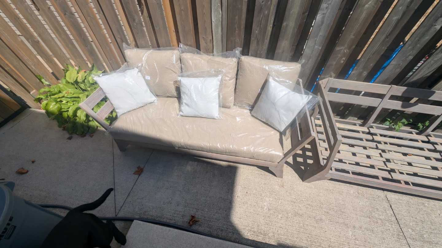 Outdoor Sofa with Cushions