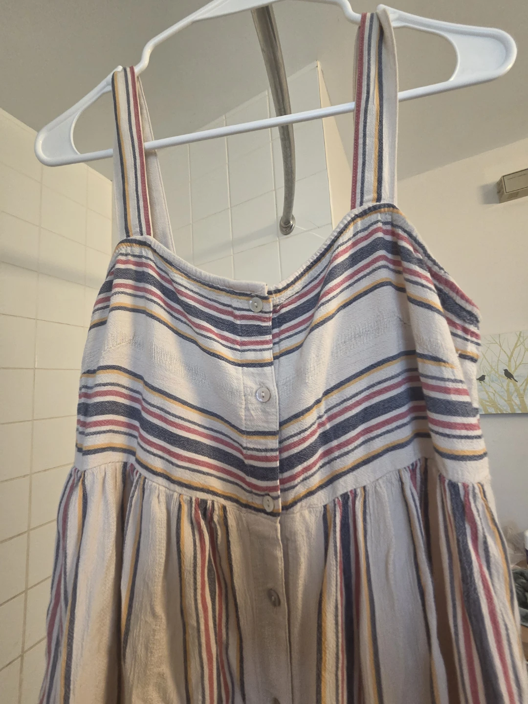 ZARA Striped Button-Front Midi Dress - Size M - photo 2