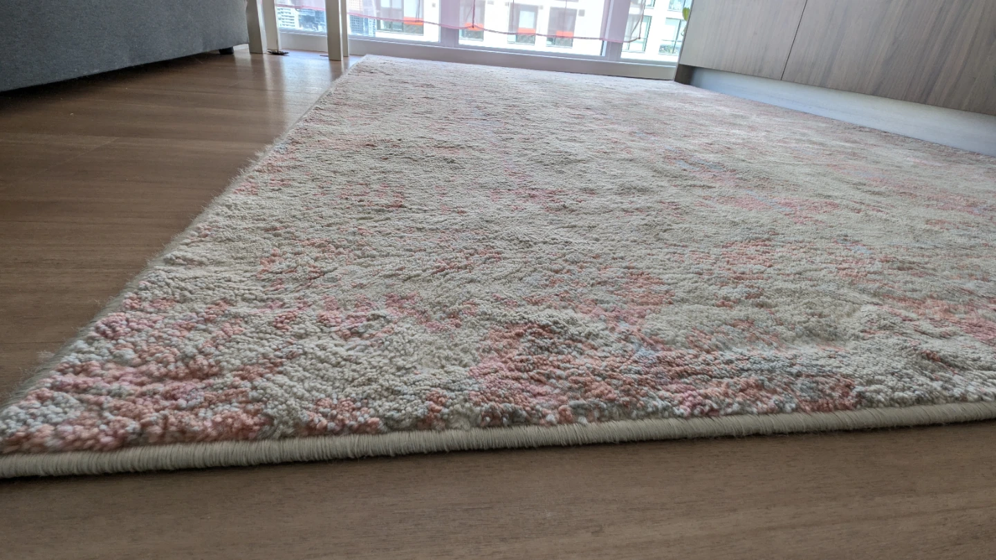 Area Rug – Muted Pink & Grey Palette - photo 3