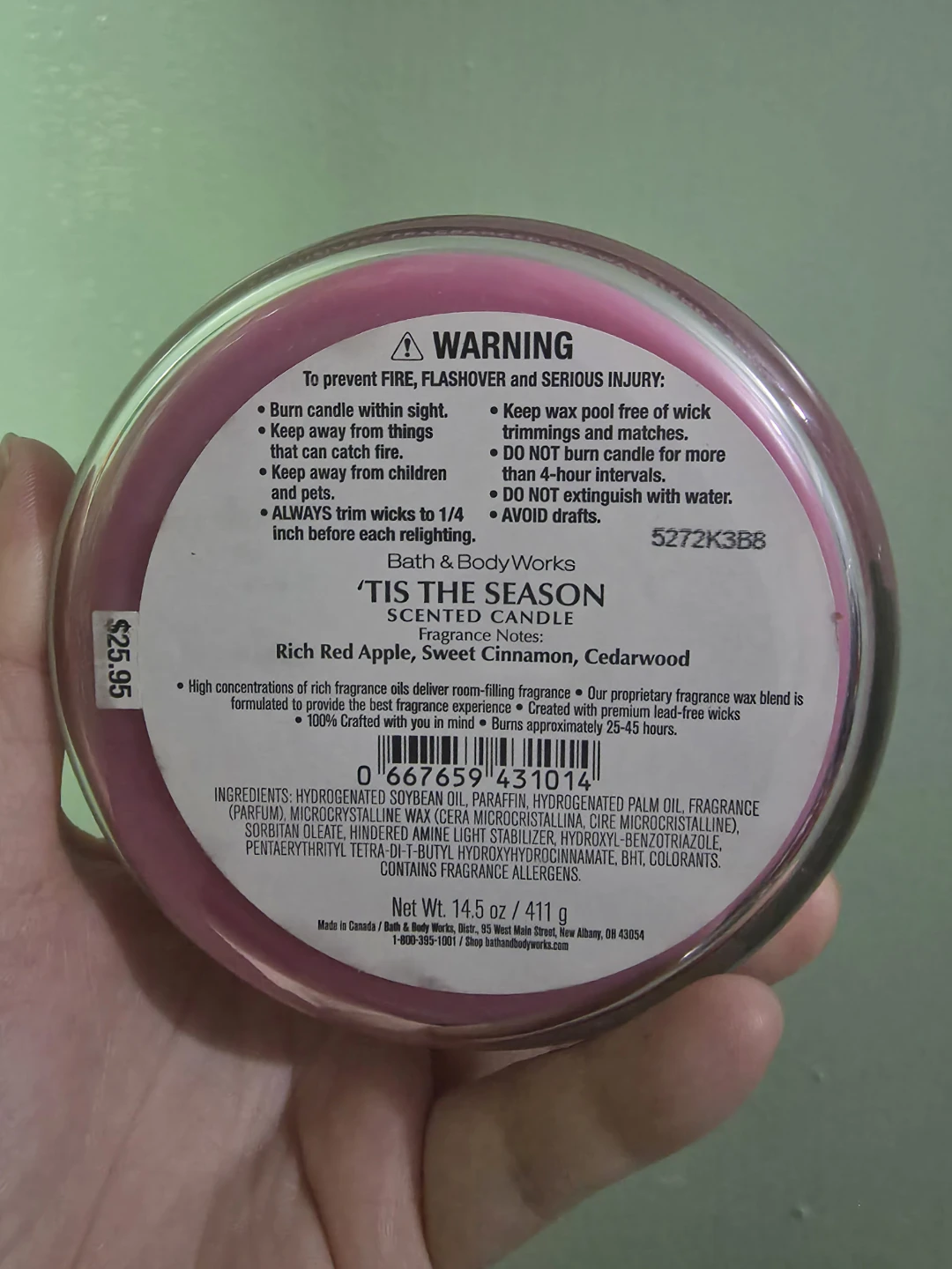Bath & Body Works 'Tis The Season Scented Candle - photo 2