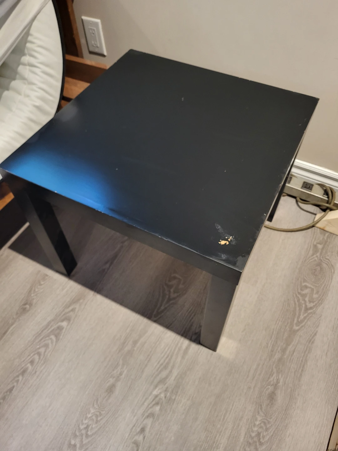 Black IKEA LACK Side Table
