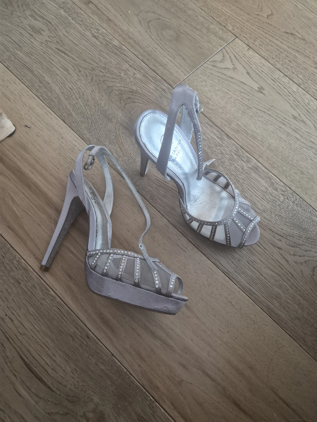 New Silver heel stilettos