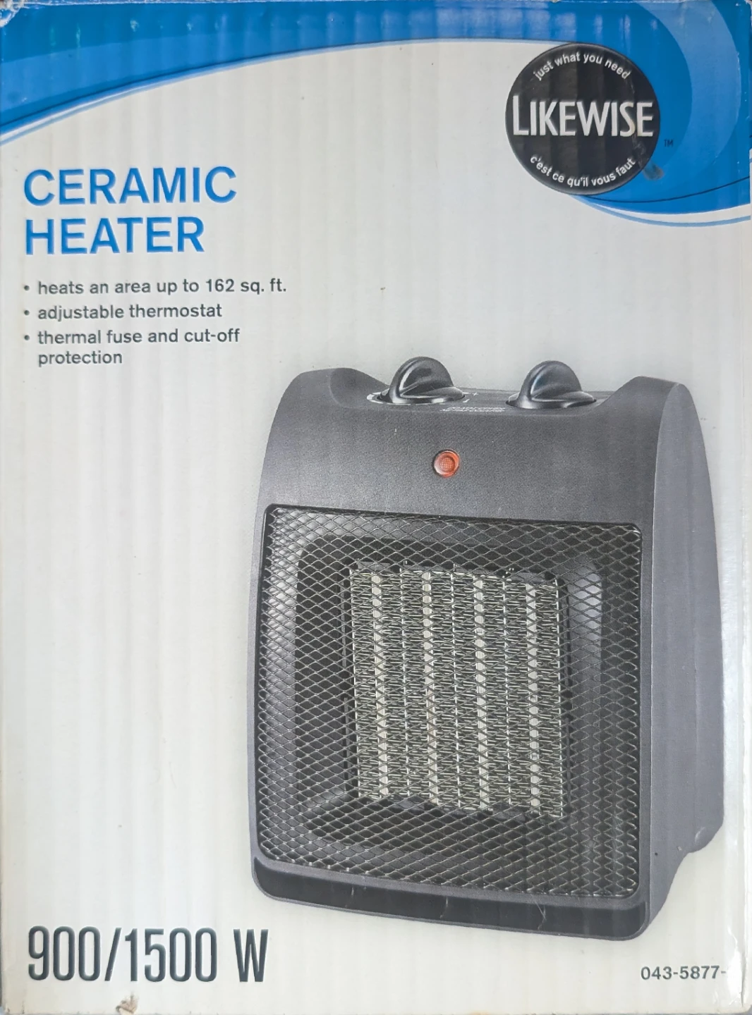 Likewise compact Ceramic Heater 900/1500 W (model #AD5136/7388)