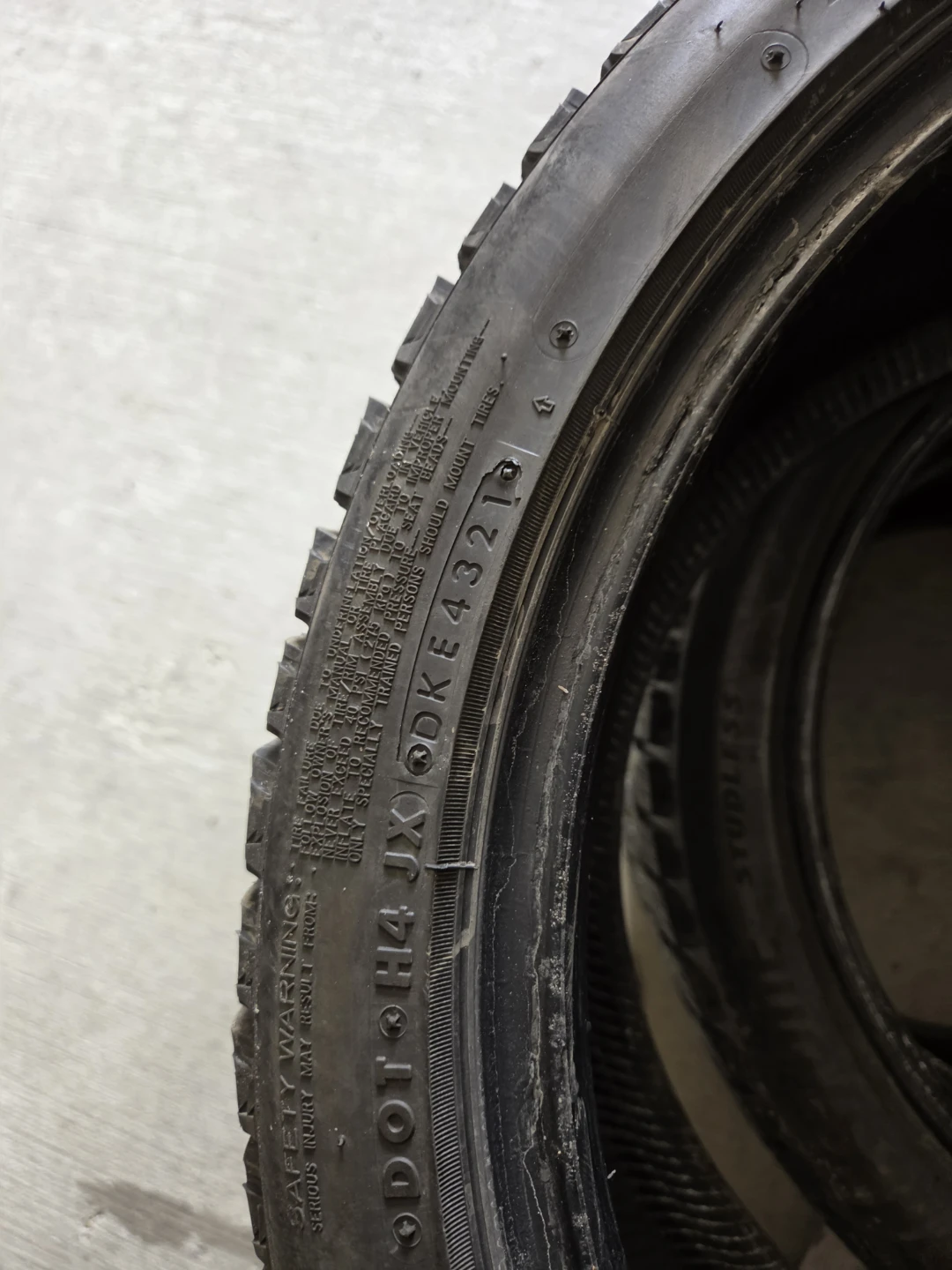 3 tire Bridgestone Blizzak WS90 Winter Tires - 245/40R18 - photo 4