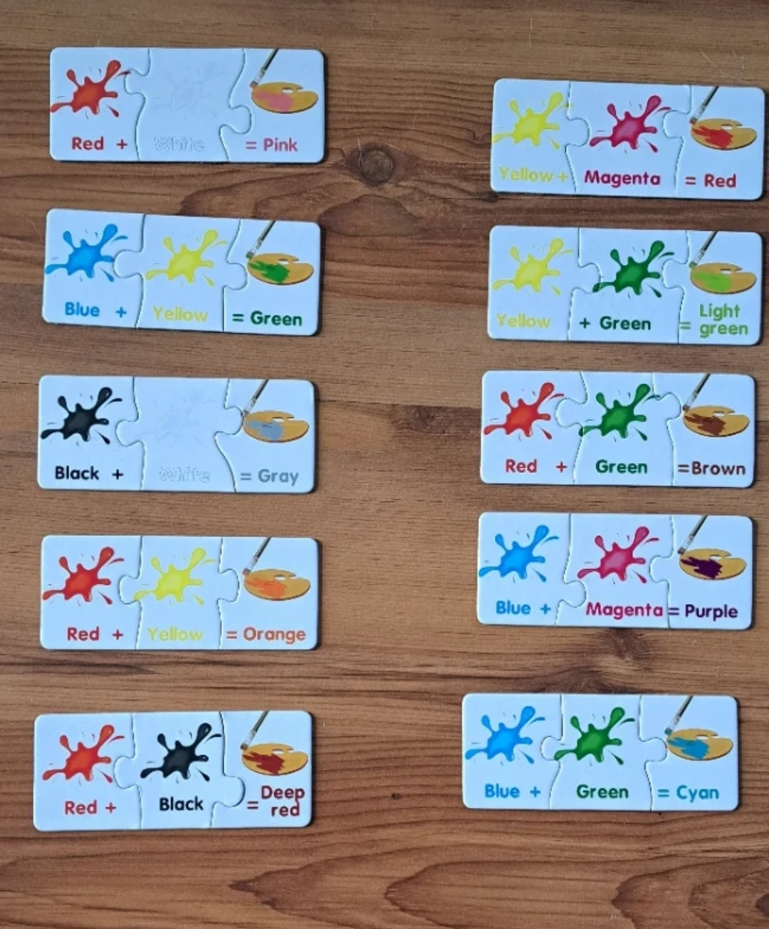 Colour Mixing Puzzles