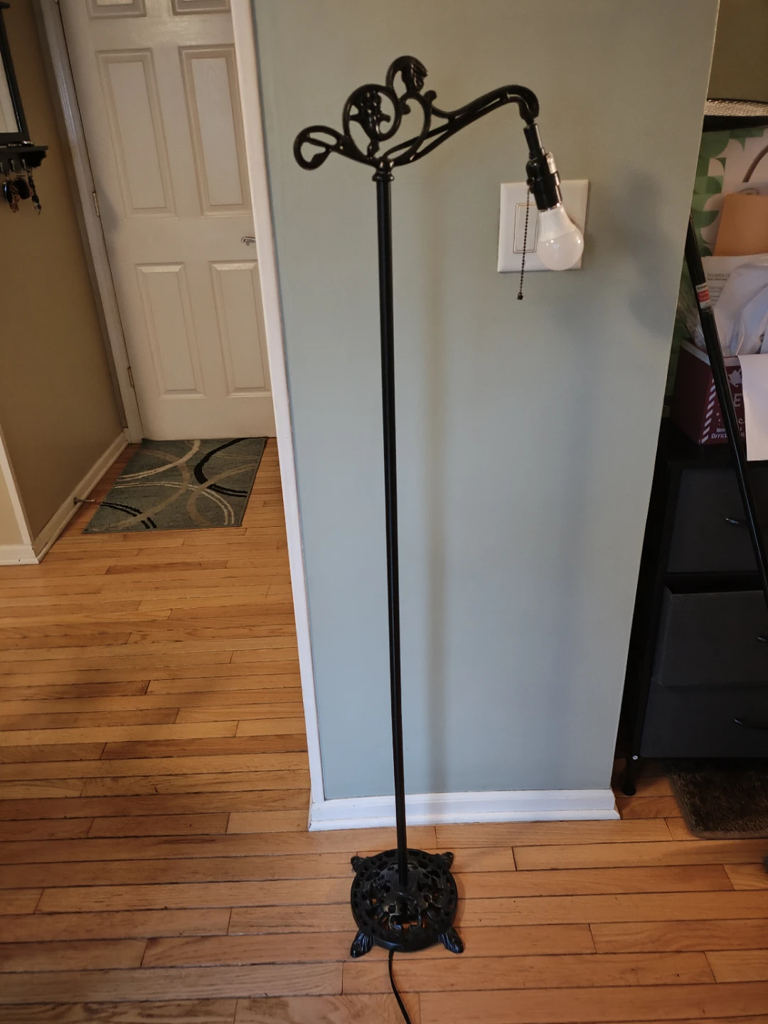 Iron Footed Floor Lamp - photo 2